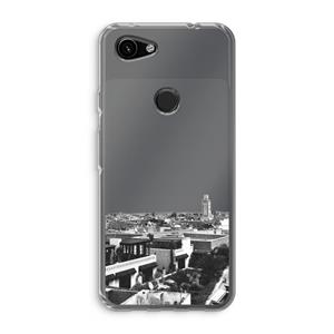 CaseCompany Marrakech Skyline : Google Pixel 3a Transparant Hoesje