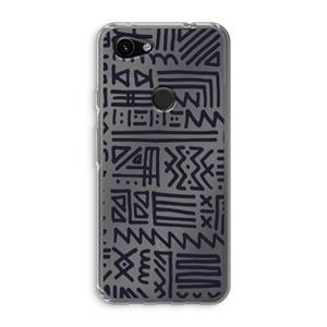 CaseCompany Marrakech print: Google Pixel 3a Transparant Hoesje