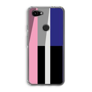 CaseCompany Gestalte 4: Google Pixel 3a Transparant Hoesje