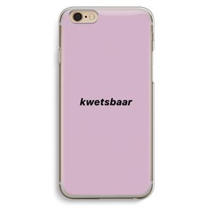 CaseCompany kwetsbaar: iPhone 6 / 6S Transparant Hoesje