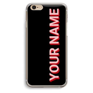 CaseCompany Namecase: iPhone 6 / 6S Transparant Hoesje