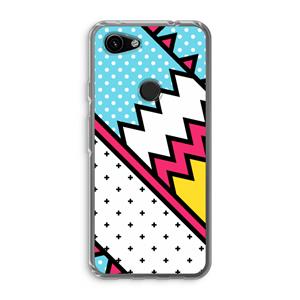 CaseCompany Pop Art #2: Google Pixel 3a Transparant Hoesje