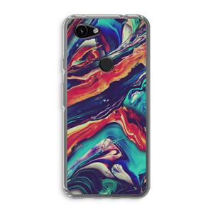CaseCompany Chameleon Sun: Google Pixel 3a Transparant Hoesje
