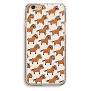 CaseCompany Pony: iPhone 6 / 6S Transparant Hoesje