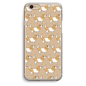 CaseCompany Doggy: iPhone 6 / 6S Transparant Hoesje