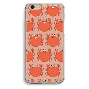 CaseCompany Krab: iPhone 6 / 6S Transparant Hoesje