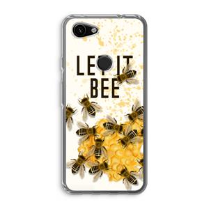 CaseCompany Let it bee: Google Pixel 3a Transparant Hoesje