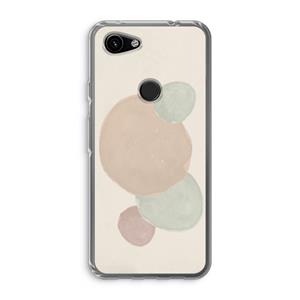 CaseCompany Geo #9: Google Pixel 3a Transparant Hoesje