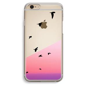 CaseCompany Fly away: iPhone 6 / 6S Transparant Hoesje