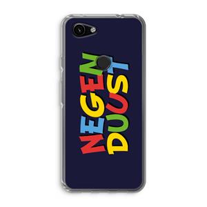 CaseCompany 90's One: Google Pixel 3a Transparant Hoesje