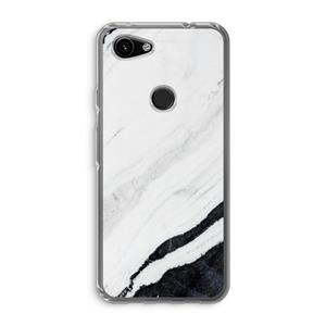 CaseCompany Elegante marmer: Google Pixel 3a Transparant Hoesje