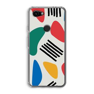 CaseCompany Illustratieve pop 1: Google Pixel 3a Transparant Hoesje