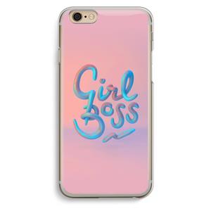 CaseCompany Girl boss: iPhone 6 / 6S Transparant Hoesje