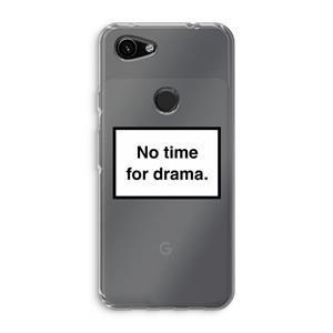 CaseCompany No drama: Google Pixel 3a Transparant Hoesje