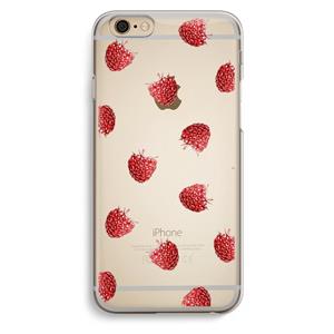 CaseCompany Framboosjes: iPhone 6 / 6S Transparant Hoesje