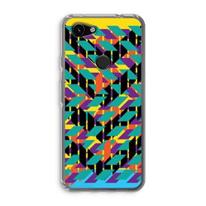CaseCompany Skew Bee 1: Google Pixel 3a Transparant Hoesje