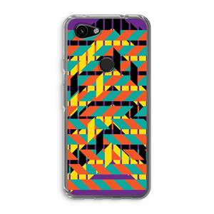 CaseCompany Skew Bee 2: Google Pixel 3a Transparant Hoesje