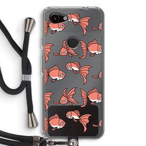 CaseCompany Blub: Pixel 3a Transparant Hoesje met koord