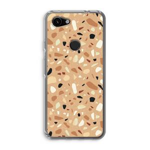 CaseCompany Terrazzo N°17: Google Pixel 3a Transparant Hoesje