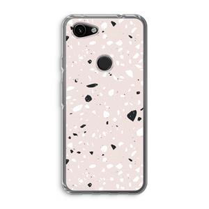 CaseCompany Terrazzo N°20: Google Pixel 3a Transparant Hoesje