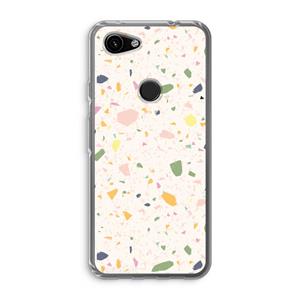 CaseCompany Terrazzo N°21: Google Pixel 3a Transparant Hoesje