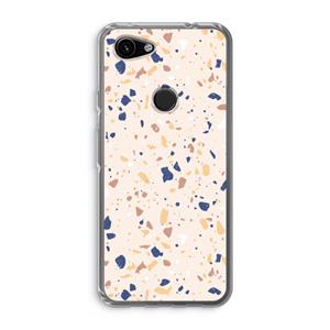 CaseCompany Terrazzo N°23: Google Pixel 3a Transparant Hoesje