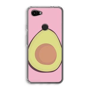 CaseCompany Avocado: Google Pixel 3a Transparant Hoesje