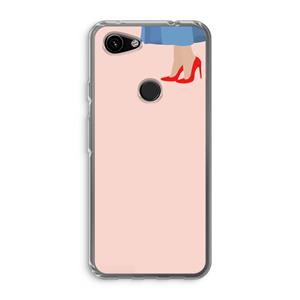 CaseCompany High heels: Google Pixel 3a Transparant Hoesje