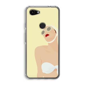 CaseCompany Summer: Google Pixel 3a Transparant Hoesje