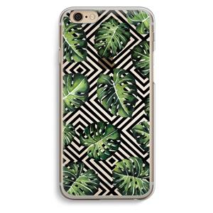 CaseCompany Geometrische jungle: iPhone 6 / 6S Transparant Hoesje