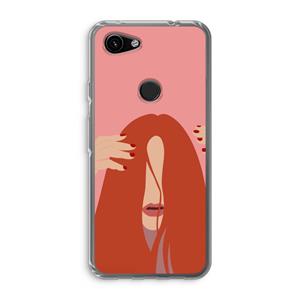 CaseCompany Woke up like this: Google Pixel 3a Transparant Hoesje