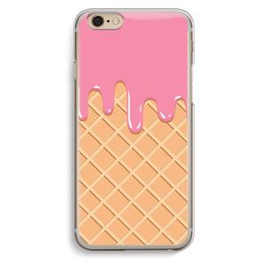 CaseCompany Ice cream: iPhone 6 / 6S Transparant Hoesje