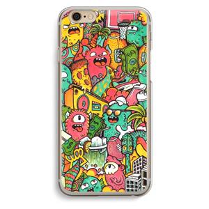CaseCompany Vexx City: iPhone 6 / 6S Transparant Hoesje