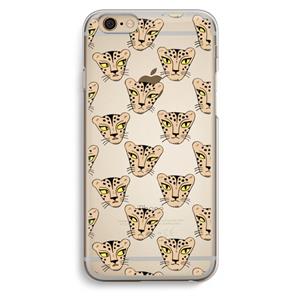 CaseCompany Tijger: iPhone 6 / 6S Transparant Hoesje