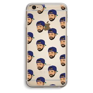 CaseCompany Drake Away: iPhone 6 / 6S Transparant Hoesje