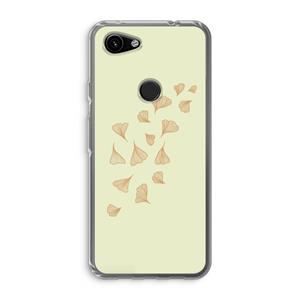 CaseCompany Falling Leaves: Google Pixel 3a Transparant Hoesje