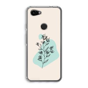 CaseCompany Violets are blue: Google Pixel 3a Transparant Hoesje