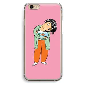 CaseCompany Visknuffel: iPhone 6 / 6S Transparant Hoesje