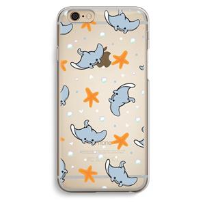 CaseCompany Manta: iPhone 6 / 6S Transparant Hoesje