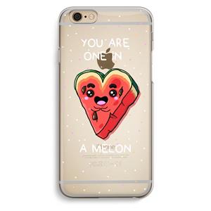 CaseCompany One In A Melon: iPhone 6 / 6S Transparant Hoesje