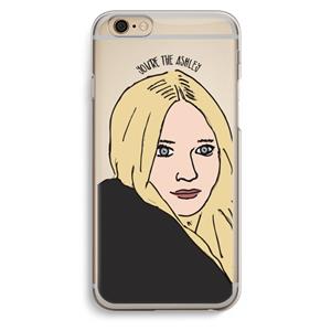 CaseCompany Ashley: iPhone 6 / 6S Transparant Hoesje