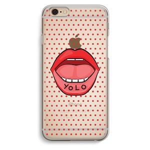 CaseCompany Yolo Denise: iPhone 6 / 6S Transparant Hoesje
