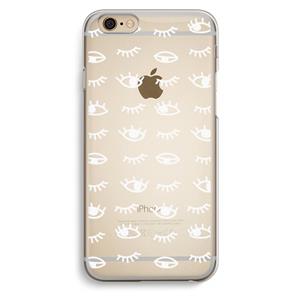 CaseCompany Eye pattern #3: iPhone 6 / 6S Transparant Hoesje