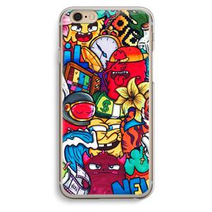 CaseCompany No Rules: iPhone 6 / 6S Transparant Hoesje