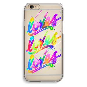 CaseCompany Loves: iPhone 6 / 6S Transparant Hoesje