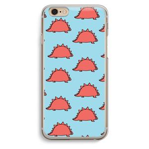 CaseCompany Dinosawrr: iPhone 6 / 6S Transparant Hoesje