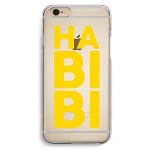 CaseCompany Habibi Blue: iPhone 6 / 6S Transparant Hoesje