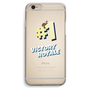 CaseCompany Victory Royale: iPhone 6 / 6S Transparant Hoesje