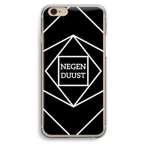 CaseCompany Negenduust geometrisch: iPhone 6 / 6S Transparant Hoesje
