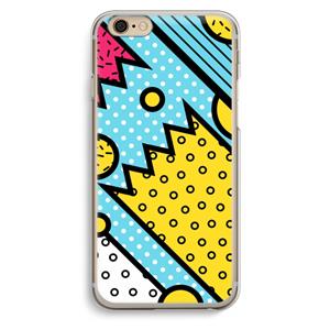 CaseCompany Pop Art #1: iPhone 6 / 6S Transparant Hoesje